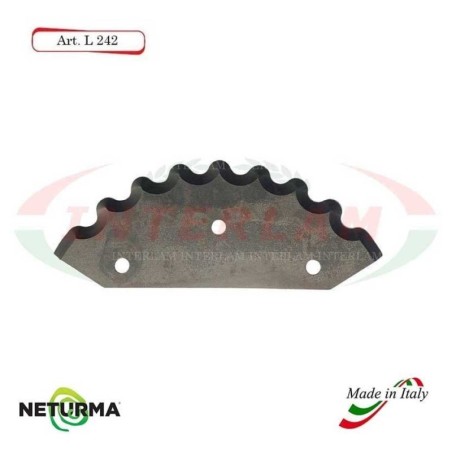 L242 - Knife for mixer wagons UNIFEED - toothed - Ø112 - (5 Pcs.)