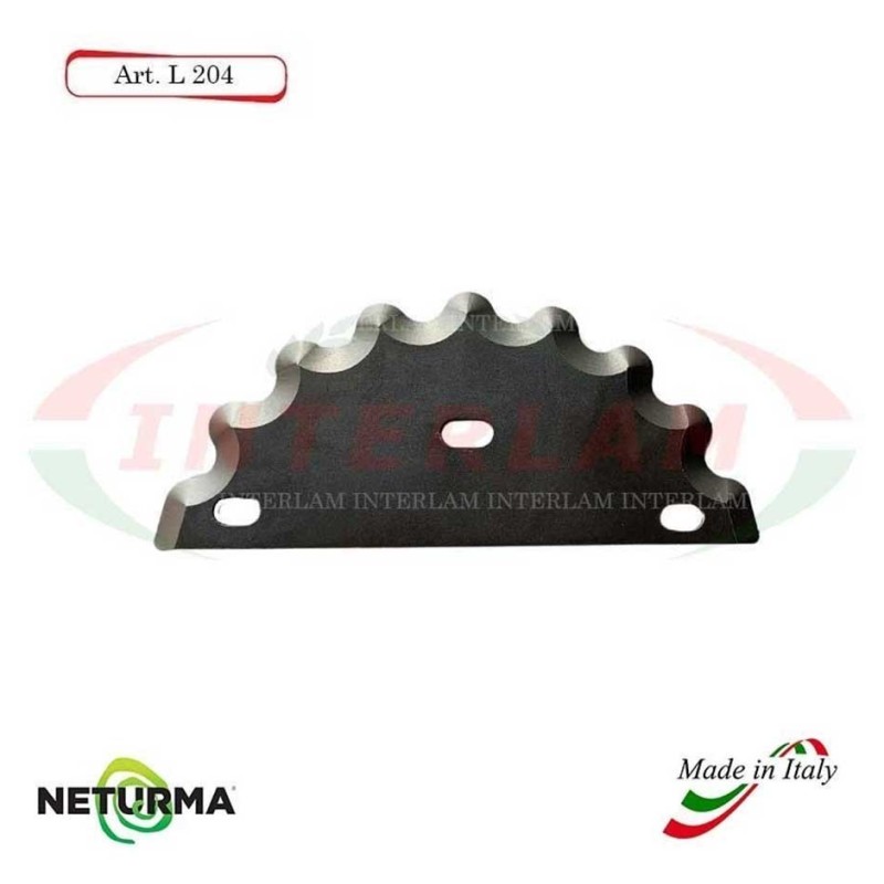 L204 - Knife for mixer wagons UNIFEED - toothed - Ø129 - (5 Pcs.) - SGARABOLDI L204 - Knife for mixer wagons UNIFEED - toothed - Ø129 - (5 Pcs.) - SGARABOLDI