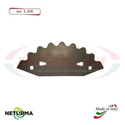 L206 - Lama per Carri UNIFEED - Dentata - Ø112 - STORTI (5 Pz.)