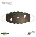 L244SX - Left Knife for mixer wagons UNIFEED - toothed - Ø88 - 2 HOLES - STORTI - ST16800059 - (10 Pcs.) L244SX - Left Knife for mixer wagons UNIFEED - toothed - Ø88 - 2 HOLES - STORTI - ST16800059 - (10 Pcs.)