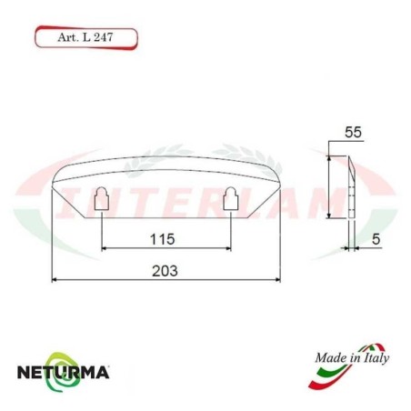 L247 - Knife for mixer wagons UNIFEED - Smooth - Ø55 - STORTI - ST16800061 - (10 Pcs.)