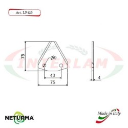 Lama per FRESA Carri UNIFEED DRITTA LF 425 - SGARABOLDI (25 Pz.)