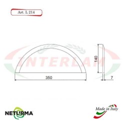 L214 - Lama per Carri UNIFEED - Liscia - Ø140 - MARMIX - No Fori - (5 Pz.)