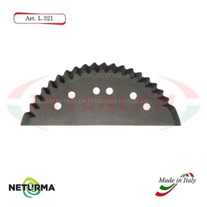 L321 - Knife for mixer wagons UNIFEED Toothed  - Ø142 - MARMIX - ALIECO - (5 Pcs.)