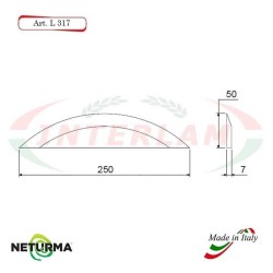 L317 - Knife for mixer wagons UNIFEED - Smooth-- Ø50 - ALIECO - (5 Pcs.)