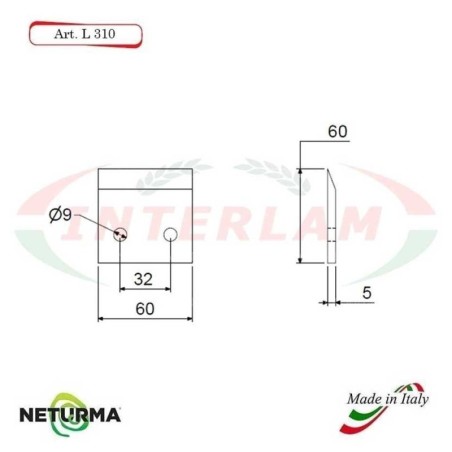 L310 - Lama per Carri UNIFEED - Liscia Ø60 - MARCHINI - (15 Pz.)