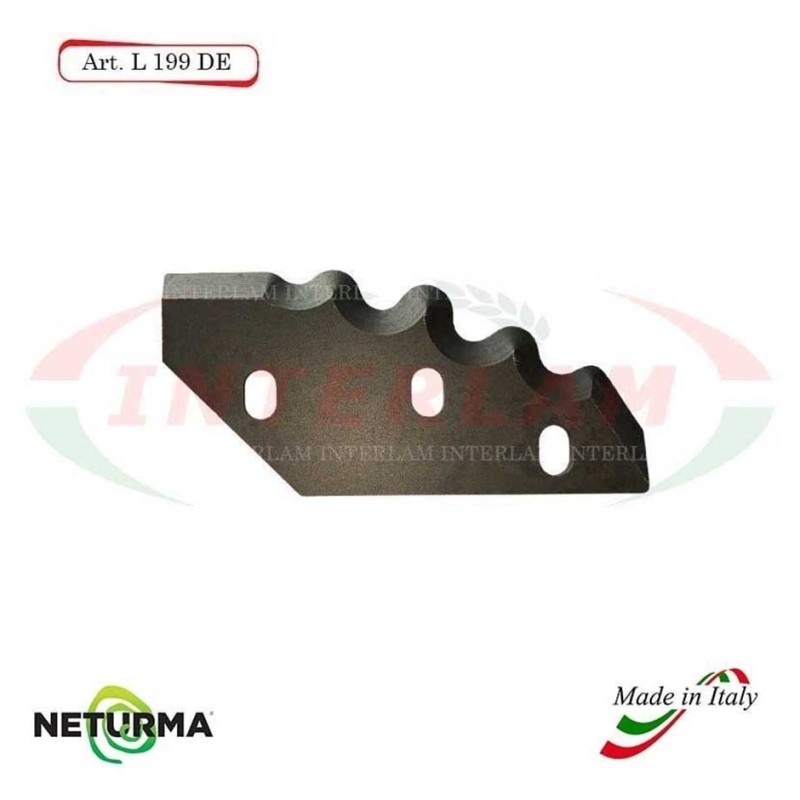 L199DX - Knife for mixer wagons UNIFEED - toothed - Ø93 - (10 Pcs.) - SGARABOLDI