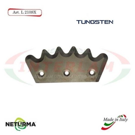 L210DX - Knife for mixer wagons UNIFEED - Toothed- Ø113 - PAGLIARI