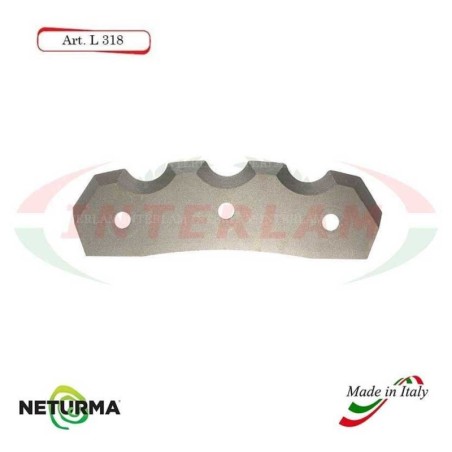 L318 - Knife for mixer wagons UNIFEED Toothed - Ø92 - ALIECO