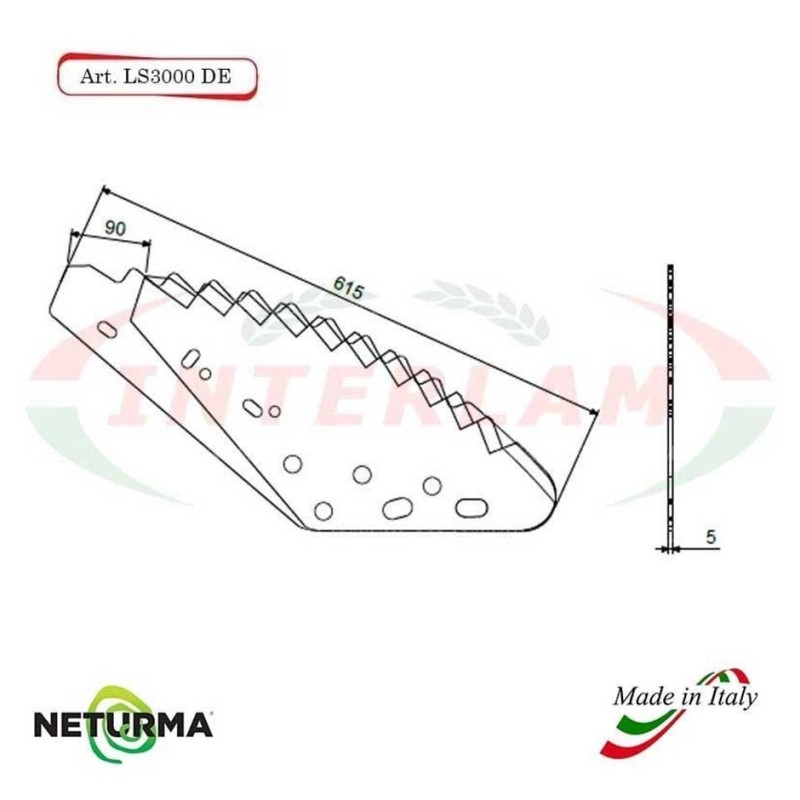 LS3000DX - Lama per Carri UNIFEED - (3 Pz.) LS3000DX - Lama per Carri UNIFEED - (3 Pz.)