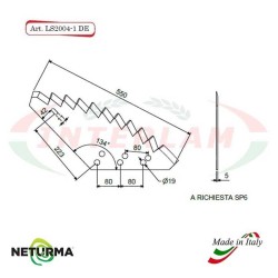 LS2004-1-DX - Lama per Carri UNIFEED - STORTI  - (5 Pz.)