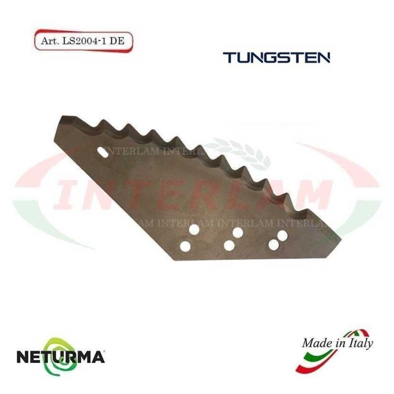 LS2004-1-DX - TUNGSTENO - Lama per Carri UNIFEED - STORTI - (2 Pz.) LS2004-1-DX - TUNGSTENO - Lama per Carri UNIFEED - STORTI - (2 Pz.)