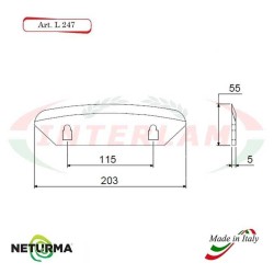 L247 - Lama per Carri UNIFEED - Liscia - Ø55 - STORTI - ST16800061 - (10 Pz.)
