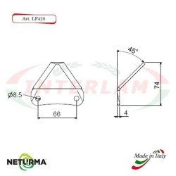 LF420T - 45° knives for unifeed trailers and silage wagons - Tung