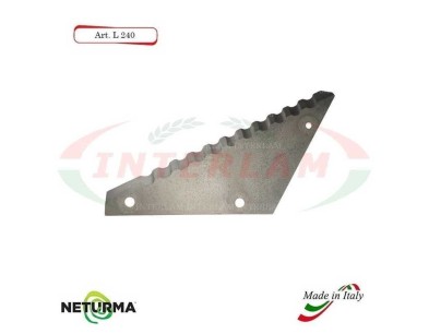 L240 - Lame per Carri Foraggeri - Dentata - Ø141 - (5 Pz.)