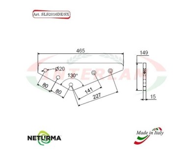 SUPPORTO per Lame Carri UNIFEED SLS 2016 DX / SX - FARESIN