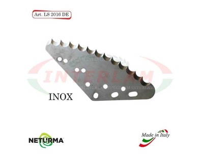 LS2016DX - INOX  Lama Per Carri UNIFEED Verticale GENERALMIX - (1 Pz.)