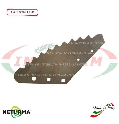 LS2021DX - Right - Knife for mixer wagon UNIFEED - Vertical - Toothed - FARESIN - (5 Pz.)