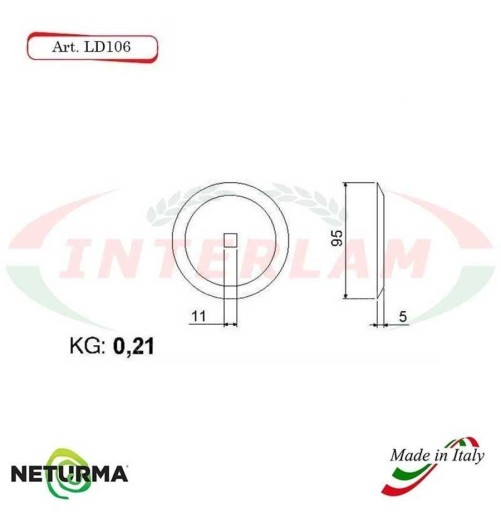 LD106 - Knife for mixer wagons UNIFEED - round- Ø95 - (25 Pcs.) - STORTI