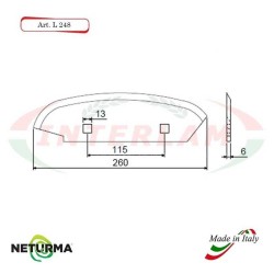 L248 - Knife for mixer wagons UNIFEED L248 Smooth - Ø 65 - STORTI - (10 Pcs.)