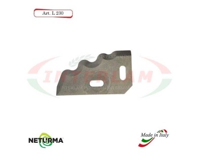 l230 - Knife for mixer wagons UNIFEED - toothed - Ø80 - (10 Pcs.)