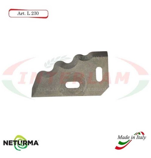 l230 - Knife for mixer wagons UNIFEED - toothed - Ø80 - (10 Pcs.)