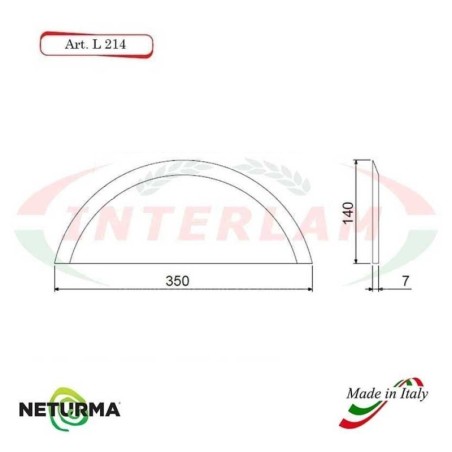 L214 - Knife for mixer wagons UNIFEED - Smooth - Ø140 - MARMIX - No holes - (5 Pcs.)