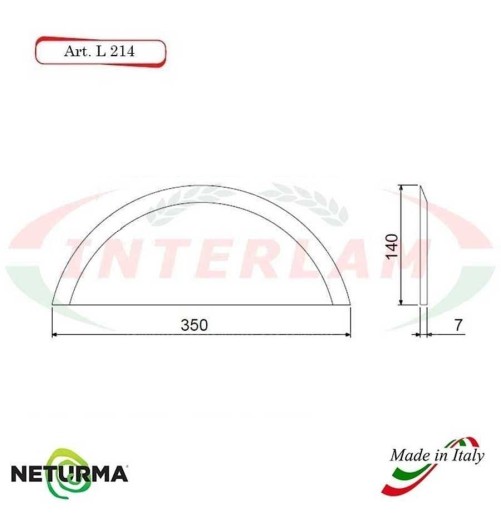 L214 - Knife for mixer wagons UNIFEED - Smooth - Ø140 - MARMIX - No holes - (5 Pcs.)