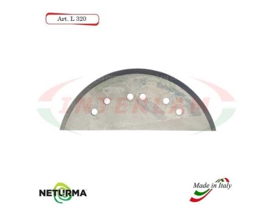 L320 - Lama per Carri UNIFEED - Liscia - Ø142 - ALIECO - (5 Pz.)