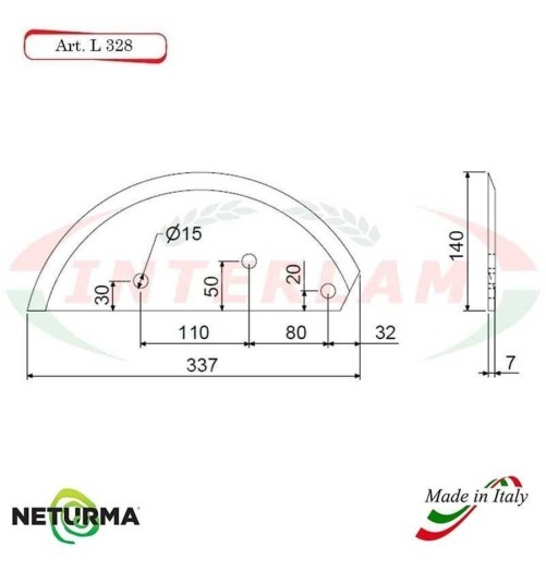 L328 - Knife for mixer wagons UNIFEED Smooth - Ø140 - MARMIX - ALIECO - (2 Pcs.)