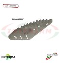 LS2023DX - TUNGSTEN - Right - Knife for mixer wagon UNIFEED - Vertical - Toothed - STORTI - (3 Pcs.)