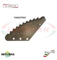 LS2021SX - TUNGSTEN - Left - Knife for mixer wagon UNIFEED - Vertical - Toothed - FARESIN - (5 Pz.)