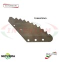 LS2021SX - TUNGSTEN - Left - Knife for mixer wagon UNIFEED - Vertical - Toothed - FARESIN - (5 Pz.)