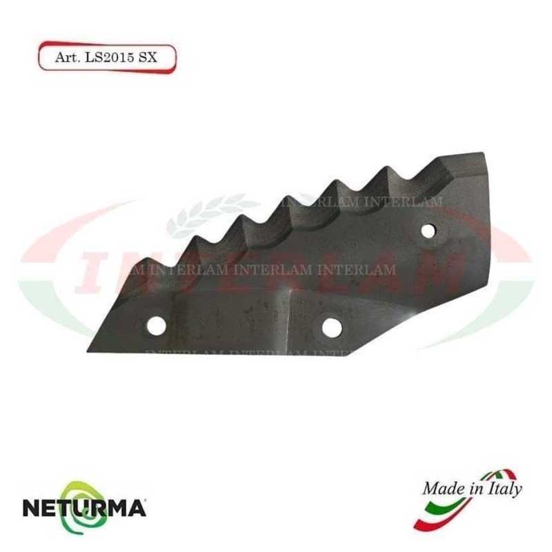 LS2015SX - Left - Knife for mixer wagon UNIFEED - Vertical - Toothed - Folded - TRIOLET - (5 Pz.)
