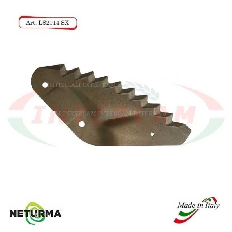 LS2014SX -Left - Knife for mixer wagon UNIFEED - Vertical - Toothed  FOLDED - TRIOLET - (5 Pz.)