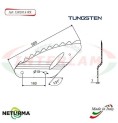 LS2014SX - TUNGSTEN - Left - Knife for mixer wagon UNIFEED - Vertical - Toothed -FOLDED - FARESIN - (5 Pcs.)