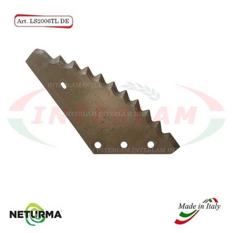 LS2006TLDX - Knife for mixer wagon UNIFEED - Vertical - Toothed - LAZZARONI - SUPERTINO - CRAI - (5 Pz.)