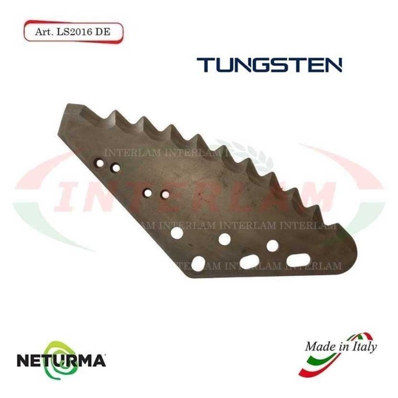 LS2016DX - TUNGSTEN -Knife for mixer wagon UNIFEED Vertical - FARESIN - (5 Pcs.)