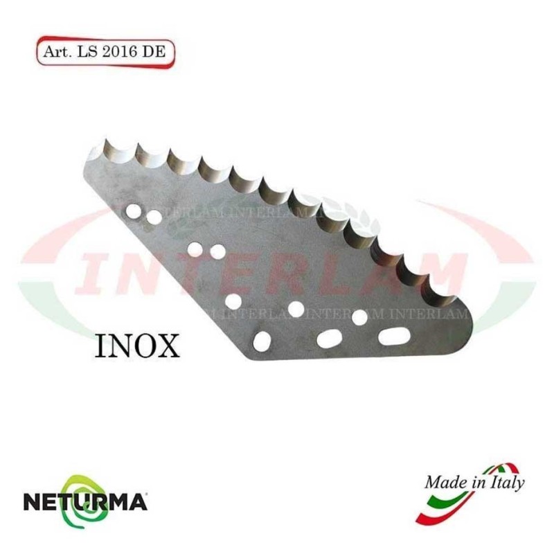 LS2016DX - INOX - Lama Per Carri UNIFEED Verticale - GENERALMIX - (1 Pz.)