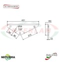 SLS 1000 DE/SX - SUPPORTO per Lame Carri UNIFEED - AGM - MUTTI - OMAS - (3 Pz.) SLS 1000 DE/SX - SUPPORTO per Lame Carri UNIFEED - AGM - MUTTI - OMAS - (3 Pz.)
