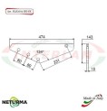 SLS 2004 DE/SX - SUPPORTO per Lame Carri UNIFEED - UNIFAST - (3 Pz.) SLS 2004 DE/SX - SUPPORTO per Lame Carri UNIFEED - UNIFAST - (3 Pz.)