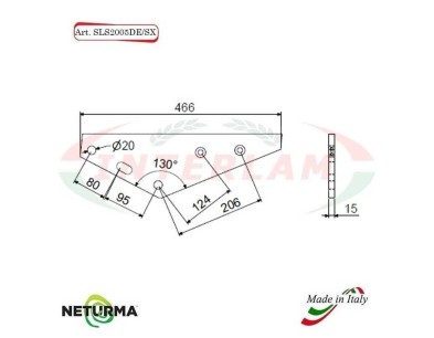 Knife support for UNIFEED mixer wagons SLS 2005 DE / SX - AGM - NEW