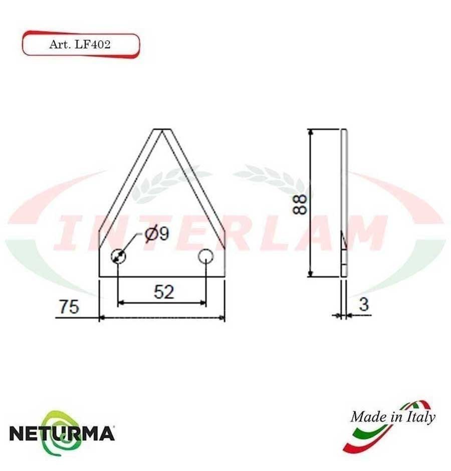LF402 - Lama per FRESA Carri UNIFEED - (25 Pz.) LF402 - Lama per FRESA Carri UNIFEED - (25 Pz.)
