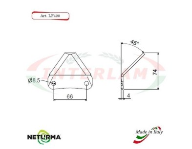 LF420T - 45° knives for unifeed trailers and silage wagons - Tung
