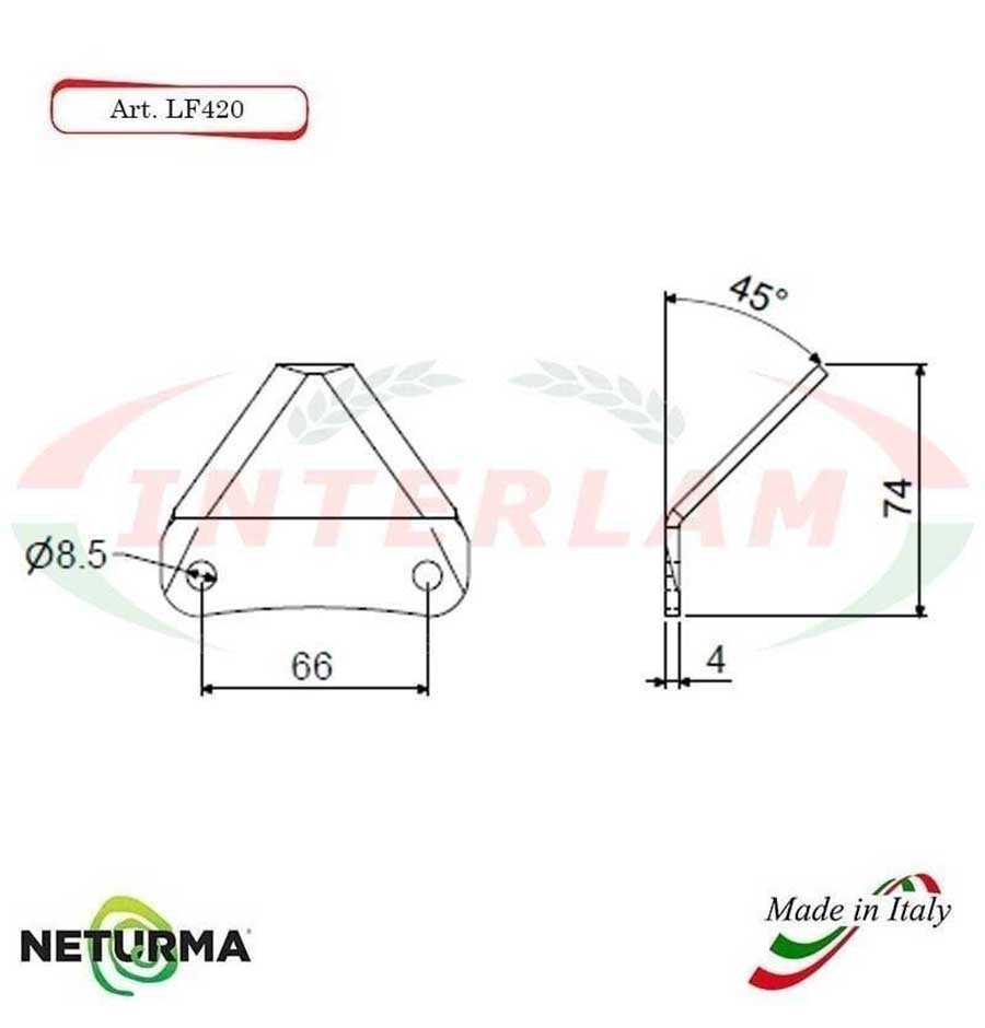 LF420 - 45° knives for unifeed trailers and silage wagons - STORTI - (25 Pcs.) LF420 - 45° knives for unifeed trailers and silage wagons - STORTI - (25 Pcs.)