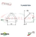 LF420T - TUNGSTENO - Lama per FRESA Carri UNIFEED - PIEGATA 45° - STORTI - (25 Pz.) LF420T - TUNGSTENO - Lama per FRESA Carri UNIFEED - PIEGATA 45° - STORTI - (25 Pz.)