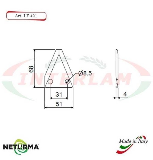 LF421 - knives for unifeed trailers and silage wagons - STORTI - (25 Pcs.)