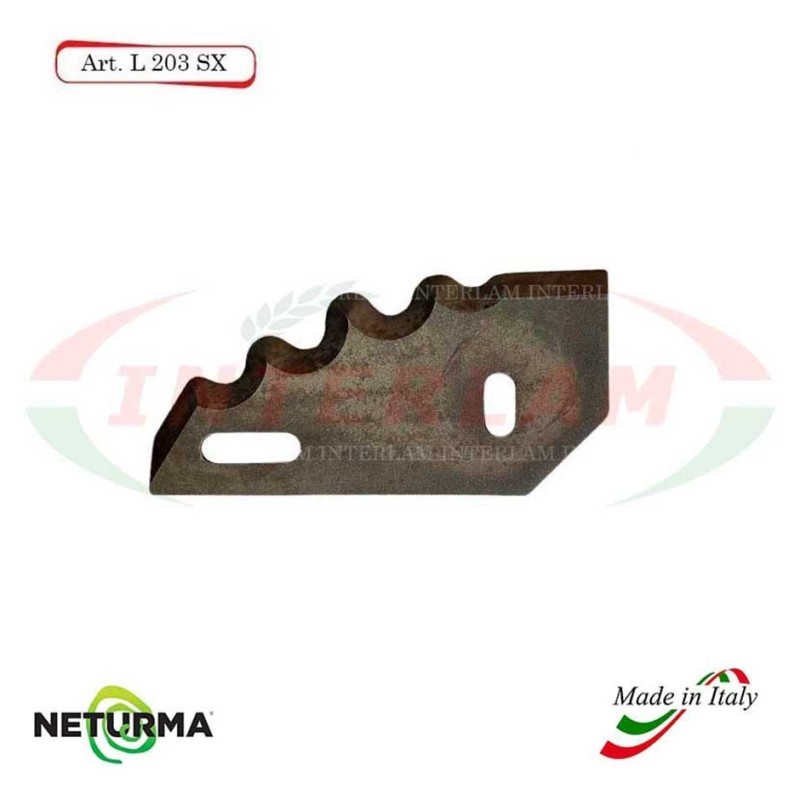 L203SX - Left toothed knife for UNIFEED horizontal mixer wagon - Ø93 - GILIOLI - (10 Pcs)