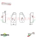 LF406DX - Lama per FRESA Carri UNIFEED -  PIEGATA 30° - AGM  - GENERALMIX - (10 Pz.)