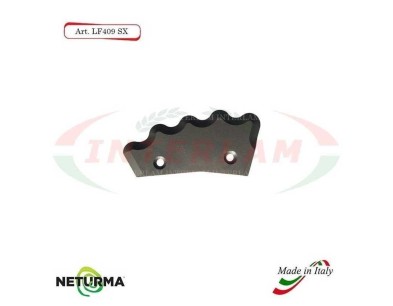G2-#LF409SX  Knives for UNIFEED trailers and SILAGE wagons TOOTHED - ►║◄ 5 mm -  Weight Kg 0,40 - Comp.  PAGLIARI - Italy